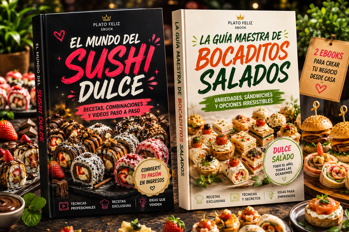 LAS 2 GUÍAS MAESTRAS DE DULCE & SALADO + 6 BONOS DE REGALO